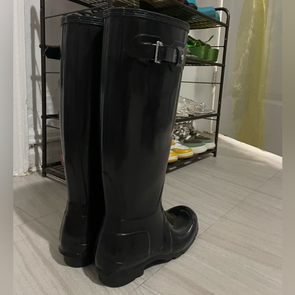 Tall black hunter boots - Picture 2 of 4